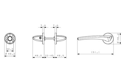 MPF1612 レバーハンドル空錠